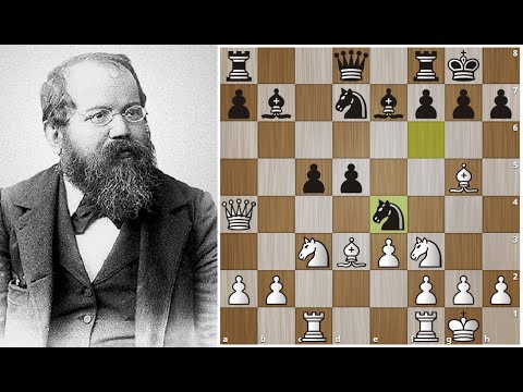 Видео: Стейниц проводит Нокаутирующий Удар в поединке против Андерсена! Шахматы.