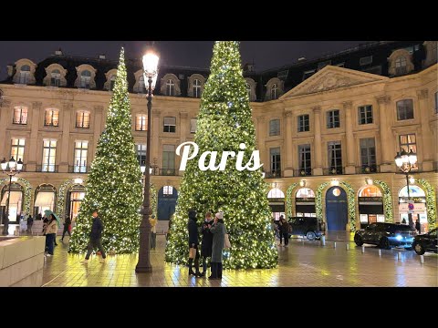 Видео: 4K🇫🇷Парижское Рождество🎄✨: Вандомская площадь, улица Сент-Оноре, галерея Лафайет и Принтем. 2024 год