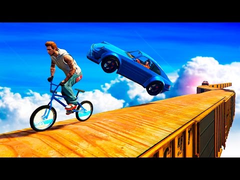 Видео: BMX ПРОТИВ ЛЕТАЮЩИХ МАШИН! (GTA 5 Смешные моменты)