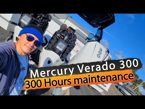 Видео: 300 часовое обслуживание Mercury Verado AMS 300HP