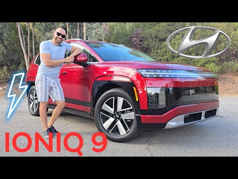 Видео: Hyundai Ioniq 9 2026 года — семейный электромобиль-внедорожник с тремя рядами сидений и шведским ...