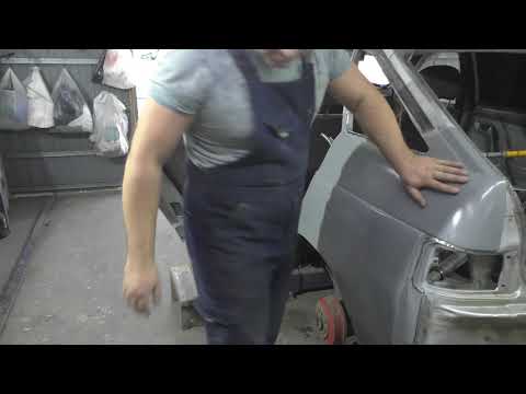 Видео: Замена заднего крыла ВАЗ 21112 с применением кузовного клея!