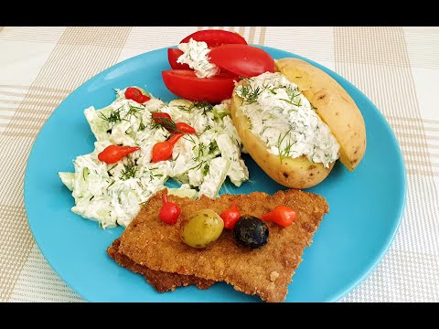 Видео: Салат !Соус витаминный!Отбивные!