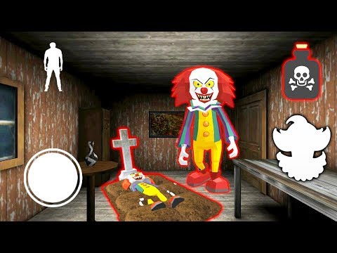 Видео: КЛОУН ПЕННИВАЙЗ ГРОХНУЛ ДРУГА СОСЕД ГРЕННИ - Clown Neighbor 2 Granny Escape