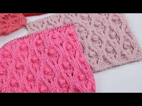 Видео: Ажурный узор с шишечками