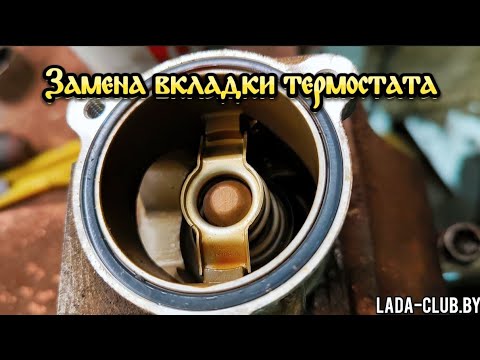 Видео: Веста - замена вставки термостата