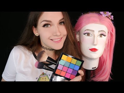 Видео: АСМР Красим голову-микрофон 💄🙋 ASMR Makeup Head-Microphone