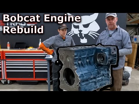 Видео: Ремонт двигателя Bobcat, ремонт двигателя Kubota V2203 для Bobcat 773
