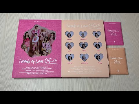 Видео: Распаковка альбома TWICE / Unboxing album TWICE Formula of Love: O+T (Explosion & Full of love ver.)