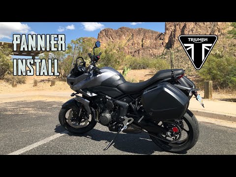 Видео: Triumph Tiger Sport 660 — установка интегрированных кофров