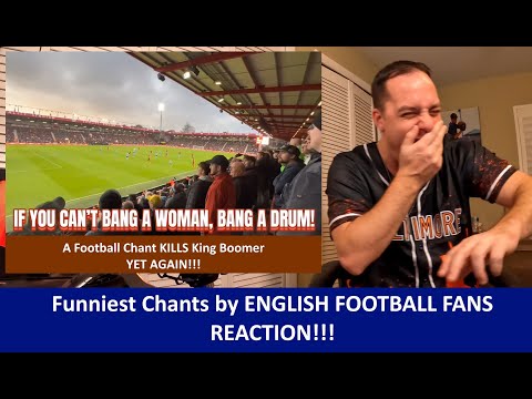Видео: Американская реакция на самые смешные футбольные кричалки от английских футбольных болельщиков 20...