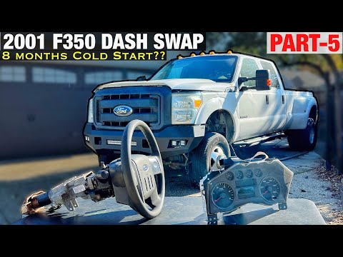 Видео: DASH SWAP Часть 5 - 2001 F350 7.3 2010 8 месяцев Холодный старт Superduty, SwapHelper, Column Hel...