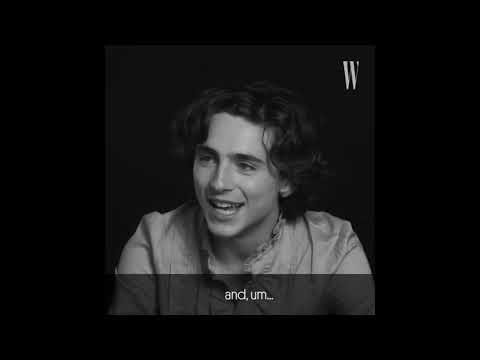 Видео: Тимоти Шаламе о ДР, и первом поцелуе (РУС)