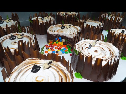 Видео: Потрясающие визуальные эффекты! Шоколадный торт с шоколадными шариками / Кондитерская фабрика