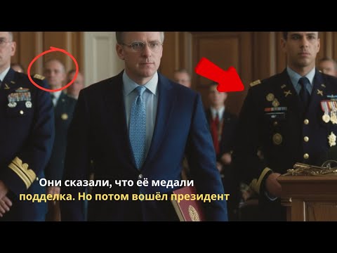 Видео: Они сказали, что её медали — подделка. Но потом вошёл президент — и правда потрясла всех.
