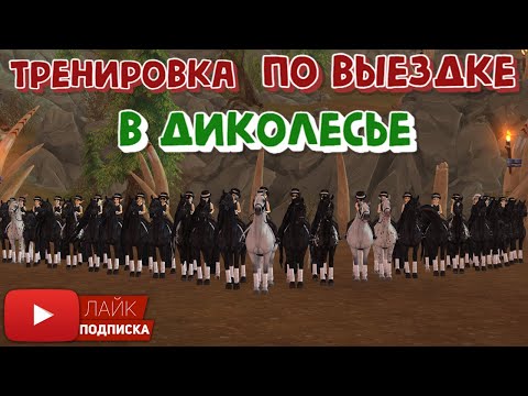 Видео: Тренировка по выездке в Диколесье в Star Stable | Клуб Ice Queens Inc