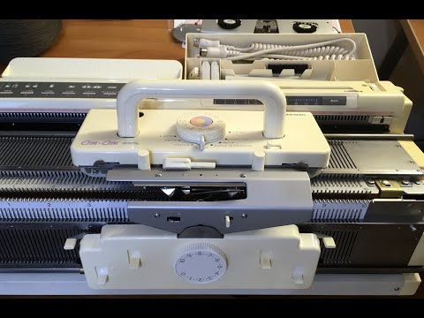 Видео: Silver Reed Sk581/SRJ70+ажурная каретка LC580. Продано