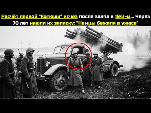 Видео: Расчёт первой "Катюши" исчез после залпа, 1941Через. 70 лет нашли их записку: "Немцы бежали в ужасе"