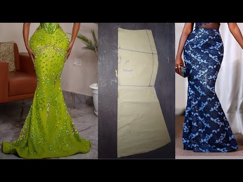 Видео: Как рассчитать и выкроить юбку-русалку | Платье-русалка | УЧЕБНОЕ ПОСОБИЕ ДЛЯ НАЧИНАЮЩИХ.