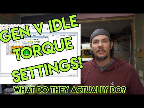 Видео: Тестирование настроек крутящего момента на холостом ходу Gen V. Как правильно настроить холостой ...