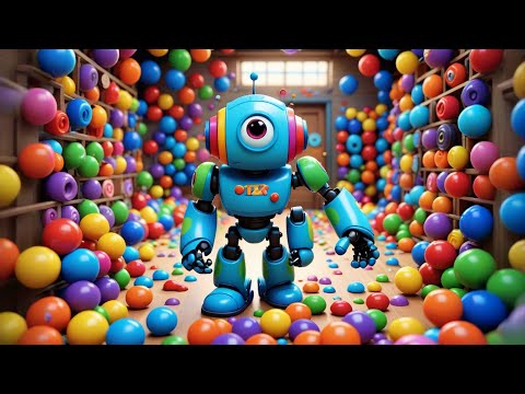 Видео: Шоколад, конфеты и радужный робот! 🤖 Веселая детская песенка | Веселое приключение в стиле детски...