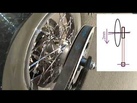 Видео: Почему ремень привода сползает к одному краю шкива Harley Davidson Softail FLSTC 2013.