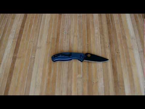 Видео: Spyderco Tenacious Black Blade. Обзор