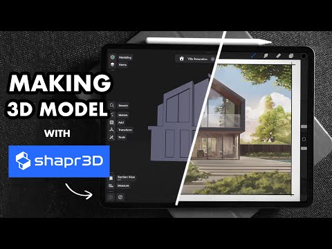Видео: Как создать 3D-МОДЕЛЬ с помощью SHAPR3D на IPAD — Архитектурная визуализация