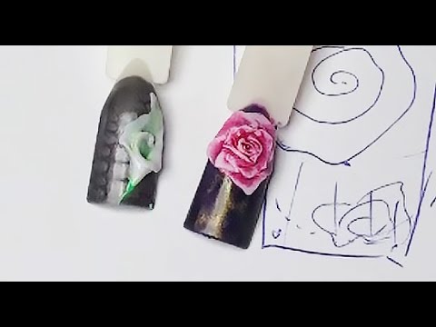 Видео: Юлия Билей  - Быстрая лепка розы на ногтях / Julia Biley - Fast sculpting of rose Nail art Periscope