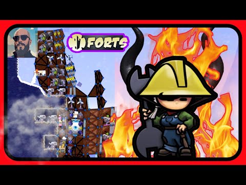 Видео: Forts - ПРО Игроки разносят противника!!! Секреты крутой застройки #forts #фортс