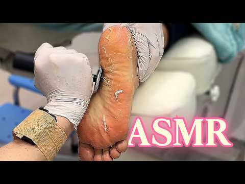 Видео: ASMR｜Самый профессиональный корейский уход за ногами｜Уход за кожей ног👣✨