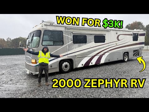 Видео: Майк выиграл 25-летний автодом Zephyr, сделанный компанией Tiffin, по дешёвке!