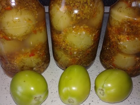 Видео: Готовлю каждый год. Улетают первыми. Маринованные зеленые помидоры на зиму.