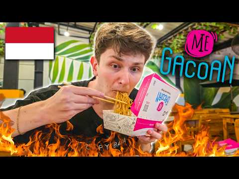 Видео: Пробуем самую острую лапшу в Индонезии! 🇮🇩 (Mie Gacoan, уровень 8🌶️)