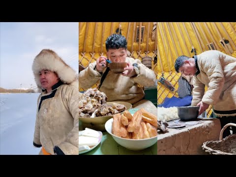 Видео: Традиционная жизнь монголов на пастбище! Монгольская кухня! Коллекция 5 #еда #кулинария #монголия