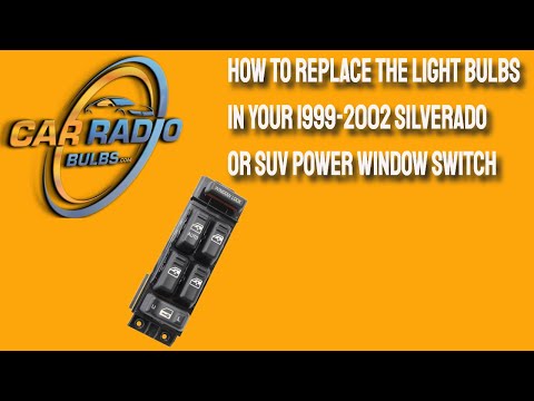 Видео: Как заменить лампочки в переключателе стеклоподъемников автомобиля Silverado или внедорожника 199...