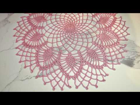 Видео: РОСКОШНАЯ салфетка крючком. Вязание КРЮЧКОМ. Crochet table napkin. Decor #crochet #diy #вязание