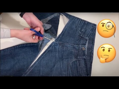 Видео: DIY из Старых ДЖИНСОВ Модная ЮБКА❗️Remake Old Jeans into a Skirt❗️Quitó la falda de los viejos Jeans