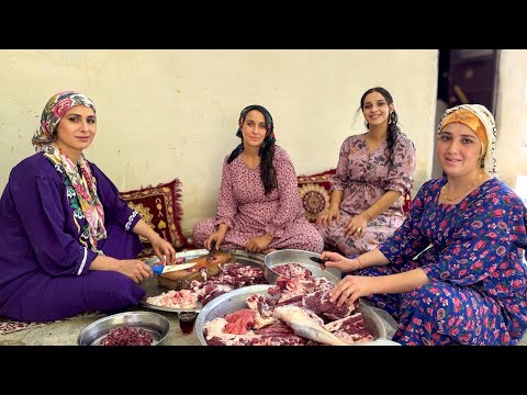 Видео: Грандиозное курдское деревенское пиршество с бараниной! 🐑
