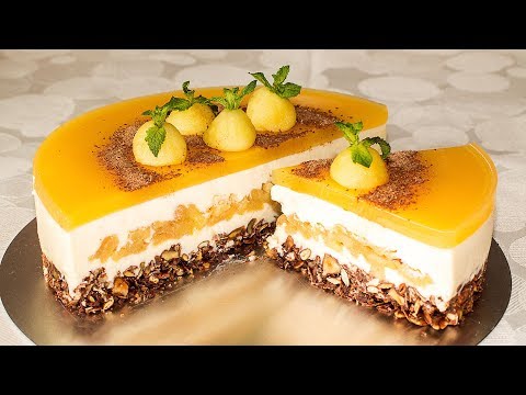 Видео: БЕЗ ВЫПЕЧКИ и ПЕЧЕНЬЯ!!! 🍰 Потрясающий ЯБЛОЧНЫЙ Торт