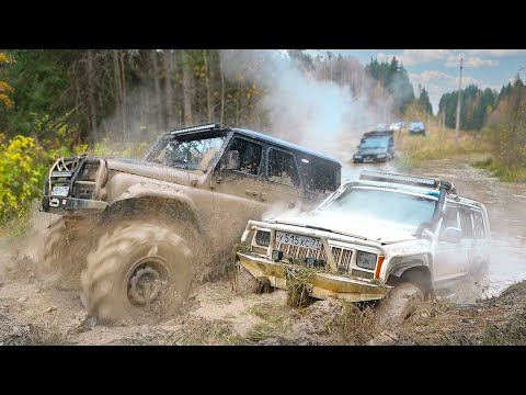 Видео: МЫ ОФИГЕЛИ! УТОПИЛИ Jeep Cherokee и Уаз Патриот на бездорожье