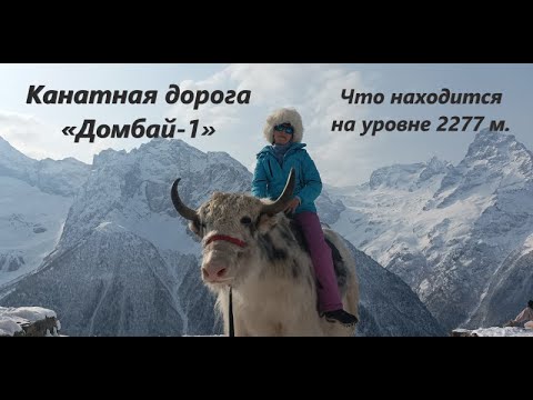 Видео: Канатная дорога «Домбай-1». Что находится на уровне 2277 м.
