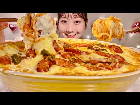 Видео: ASMR спагетти гратен【русские субтитры】【Mukbang/ Eating Sounds】