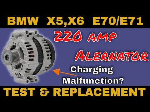 Видео: BMW X5 e70: проблема с зарядкой? Проверка и замена генератора (JOATD)
