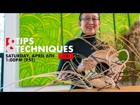 Видео: Круглый букет из тростника! Советы и техники в прямом эфире! с Хитоми Гиллиам