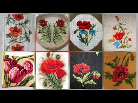 Видео: #1 Потрясающие и элегантные схемы для вышивки крестом/Идеи дизайна вышивки чарсути. Ручная вышивка.