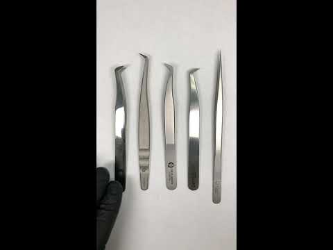 Видео: Пинцеты для наращивания ресниц способы регулировки жёсткости и плотности смыкания