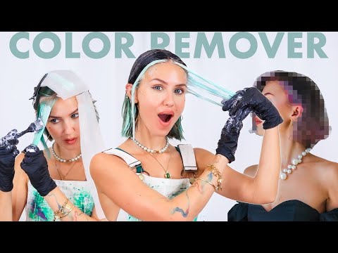 Видео: смывка цвета волос и окраска их в цвет ЛАВАНДА