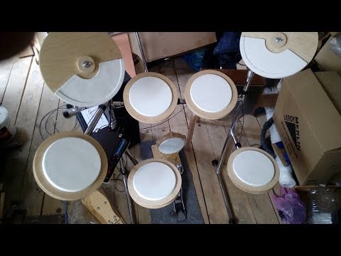 Видео: Электронные барабаны(жёсткий самопал)