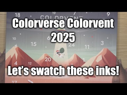 Видео: Образцы чернил Colorverse Colorvent 2025 года вас удивят!